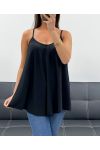 TOP SVASATO LISCIO PE2406 NERO