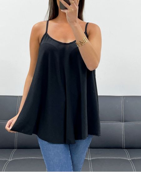 PLAIN FLARED TOP PE2406 BLACK