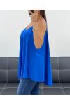 TOP ACAMPANADO LISO PE2406 AZUL REAL