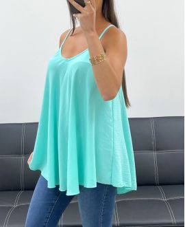 PLAIN PE2406 PASTEL FLARED TOP