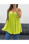 PLAIN FLARED TOP PE2406 LIME GREEN