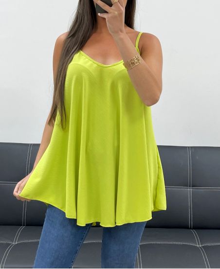 PLAIN FLARED TOP PE2406 LIME GREEN