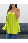 PLAIN FLARED TOP PE2406 LIME GREEN