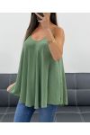 PLAIN FLARED TOP PE2406 KHAKI