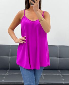 PLAIN FLARED TOP PE2406 PURPLE