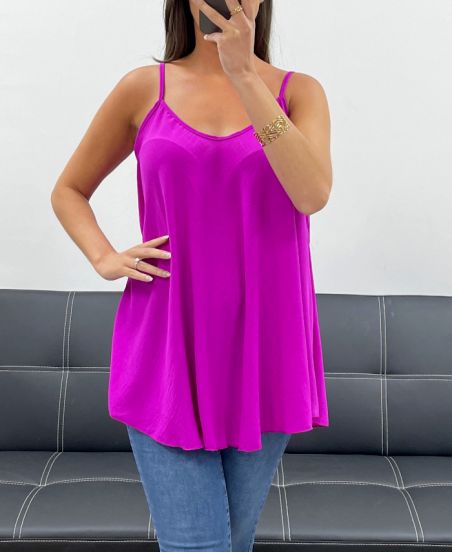 PLAIN FLARED TOP PE2406 PURPLE