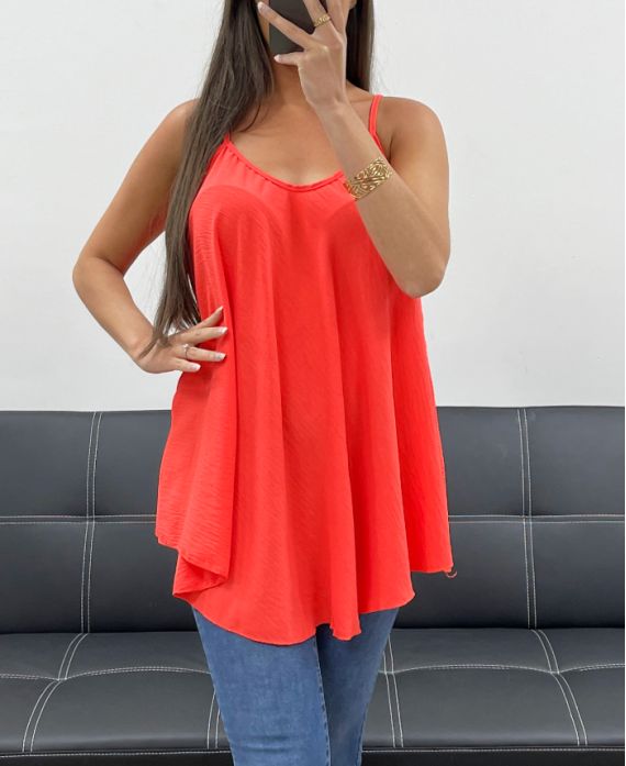 PLAIN FLARED TOP PE2406 CORAL