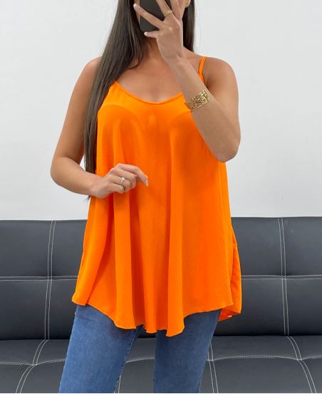 PLAIN PE2406 FLARED TOP ORANGE