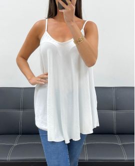 PLAIN FLARED TOP PE2406 WHITE