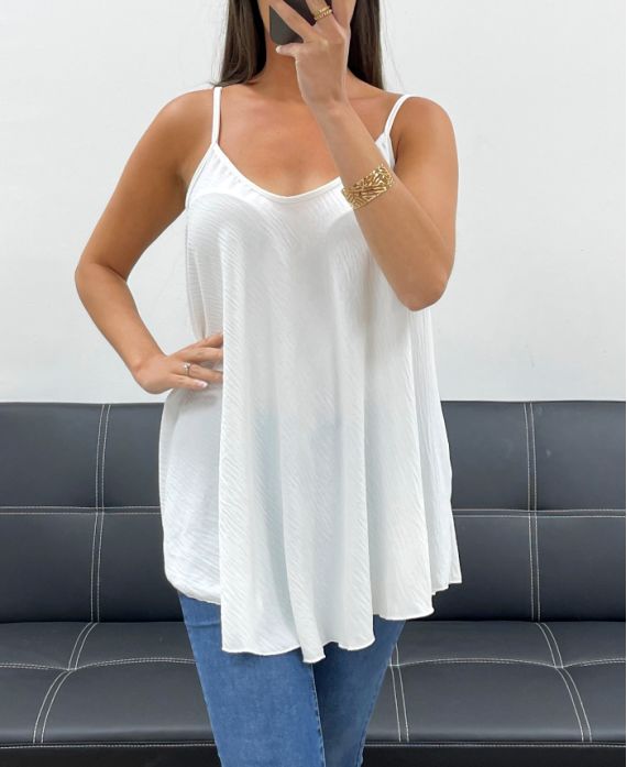TOP SVASATO LISCIO PE2406 BIANCO
