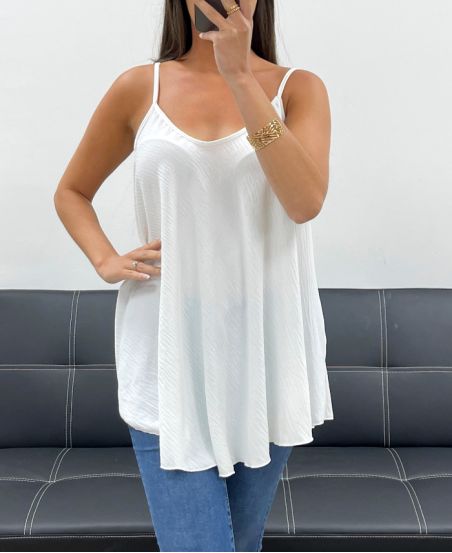 PLAIN FLARED TOP PE2406 WHITE