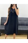 ABITO SCIOLTO E FLUIDO SS1086 NERO