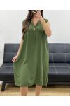 ABITO SCIOLTO E FLUENTE SS1086 KHAKI