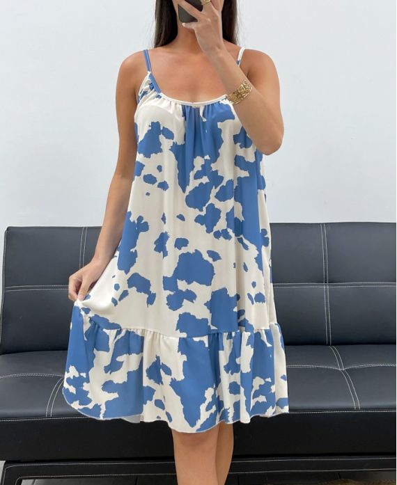 STRAPPY DRESS PE2459 BLUE