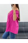 TOP ENCOLURE ELASTIQUEE PE2412 FUSHIA