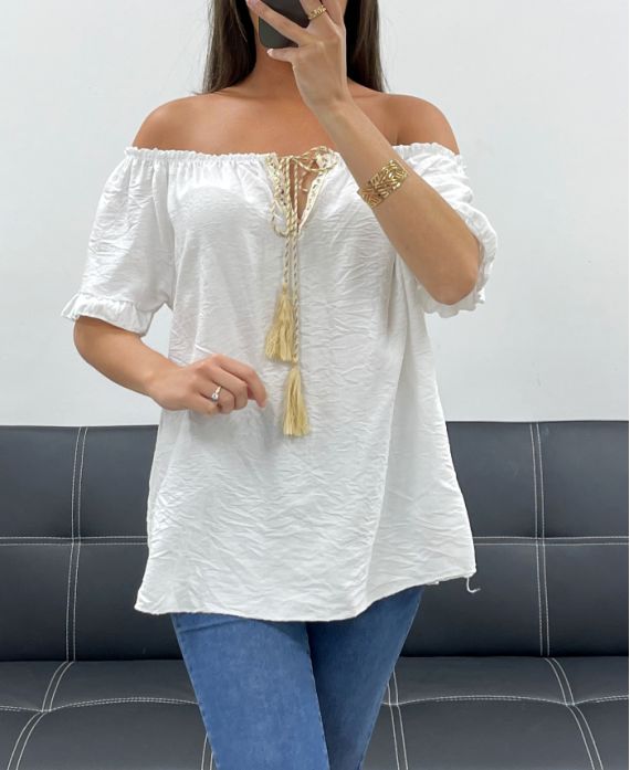 TOP ENCOLURE ELASTIQUEE PE2412 BLANC