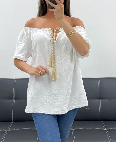 TOP ENCOLURE ELASTIQUEE PE2412 BLANC