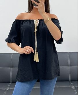 TOP ENCOLURE ELASTIQUEE PE2412 NOIR