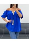 TOP ENCOLURE ELASTIQUEE PE2412 BLEU ROYAL