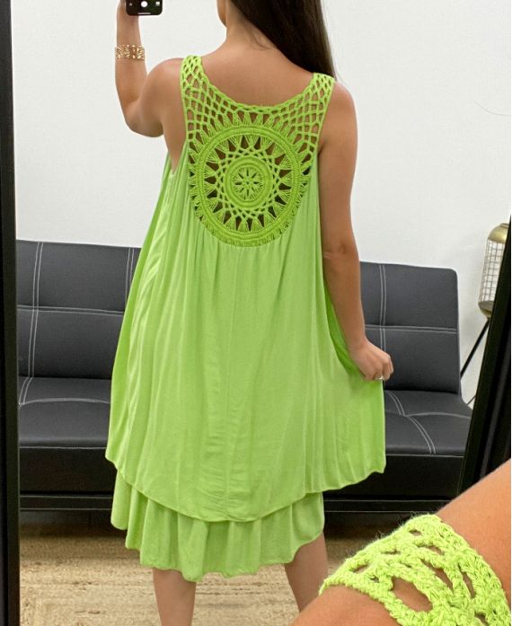 ABITO PIZZO RETRO PE2352 LIME VERDE
