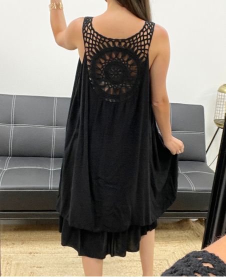 ABITO PIZZO CON RETRO PE2352 NERO