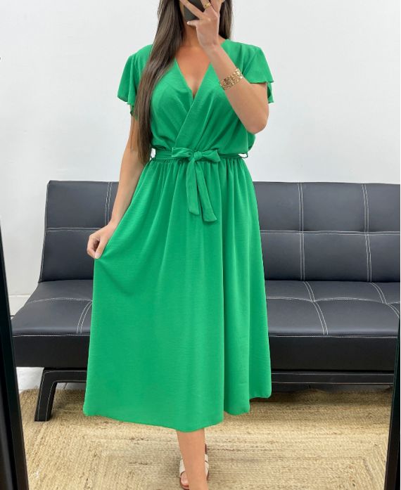 ROBE LONGUE PE2359 VERT