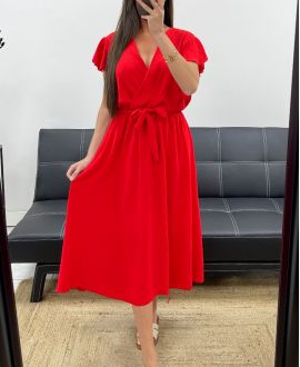 ROBE LONGUE PE2359 ROUGE