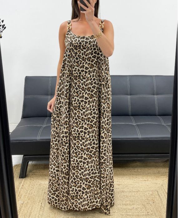 KLEID MIT LEOPARDENMUSTER SS2349