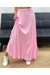 SOFT VISCOSE LONG SKIRT PE2554 PINK