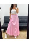 SOFT VISCOSE LONG SKIRT PE2554 PINK