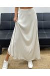 JUPE LONGUE VISCOSE DOUCE PE2554 BEIGE