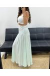 PE2554 SOFT VISCOSE LONG SKIRT PASTEL GREEN