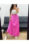 SOFT VISCOSE LONG SKIRT PE2554 FUSHIA