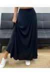 JUPE LONGUE VISCOSE DOUCE PE2554 NOIR