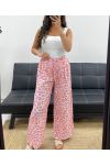 HOSE AUS BAUMWOLLGAZE LéO FLUO PE2576 LILA/ORANGE