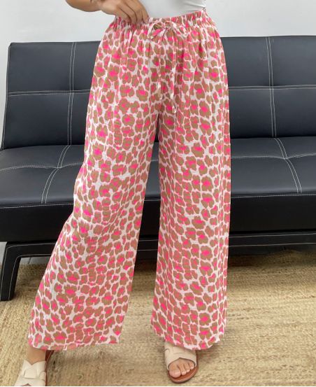 KATOENEN GAAS BROEK LéO FLUO PE2576 TAUPE