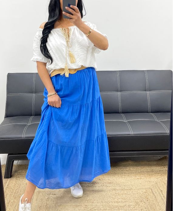 GIPSY ROK + PE1660 RIEM KONINGSBLAUW