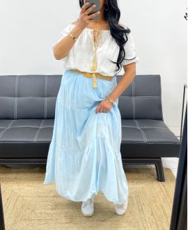 GIPSY ROK + PE1660 RIEM HEMELSBLAUW