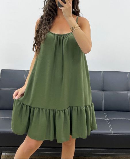 SUKIENKA NA RAMIĄCZKACH PE2595 KHAKI