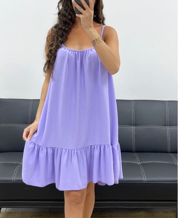 ROBE A BRETELLES PE2595 LILA