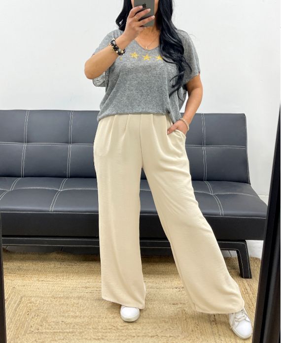 SOEPELE 2-POCKET BROEK PE1282 BEIGE