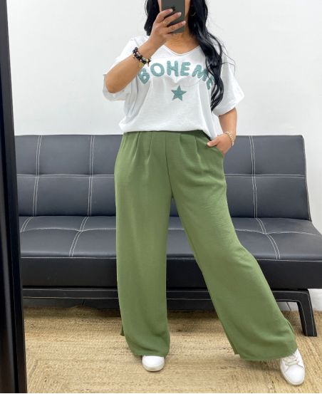 PANTALÓN FLUIDO DE 2 BOLSILLOS PV1282 CAKI