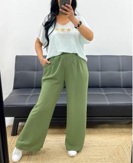 T-SHIRT STELLE MELANGE SS2297 VERDE PASTELLO