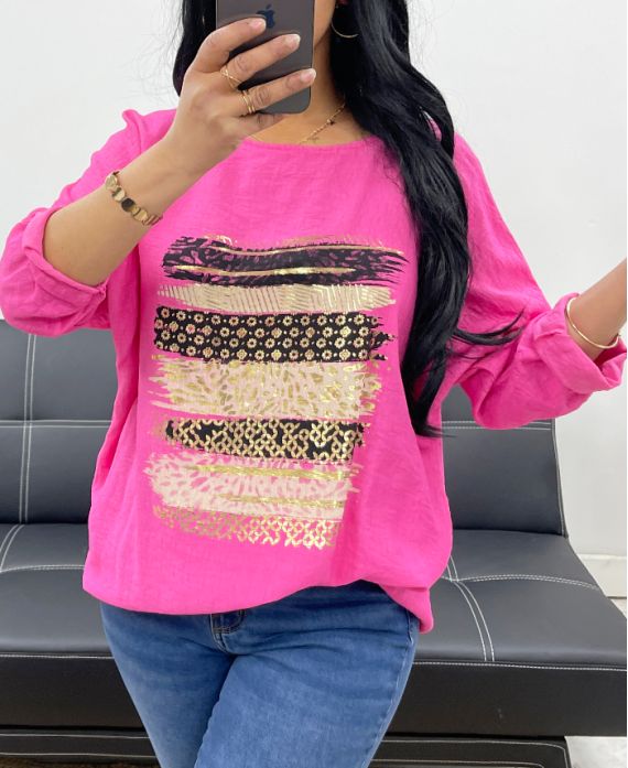 TOP AMPLE VISCOSE FLOCAGE PE0400 FUSHIA