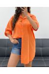 SOFT COTTON LONG SHIRT PE2573 ORANGE