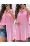 CHEMISE LONGUE COTON DOUCE PE2573 ROSE