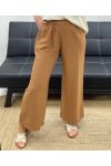 VLOEIENDE 2-POCKET BROEK PE2219 CAMEL