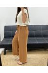 VLOEIENDE 2-POCKET BROEK PE2219 CAMEL