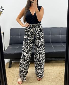 PETROUSER + STROPDAS JUMPSUIT PE2304 ZEBRE