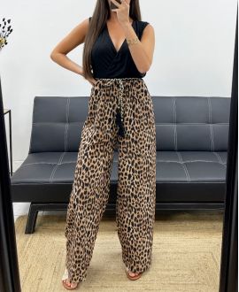 JUMPSUIT + STROPDAS PE2304 DARK LEOPARD
